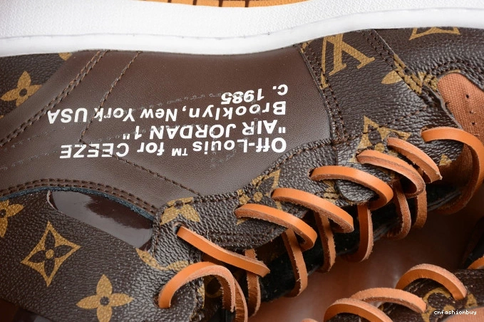 1 x Jordan OW Off-Louis Air AJ1 AQ0818-158 0822